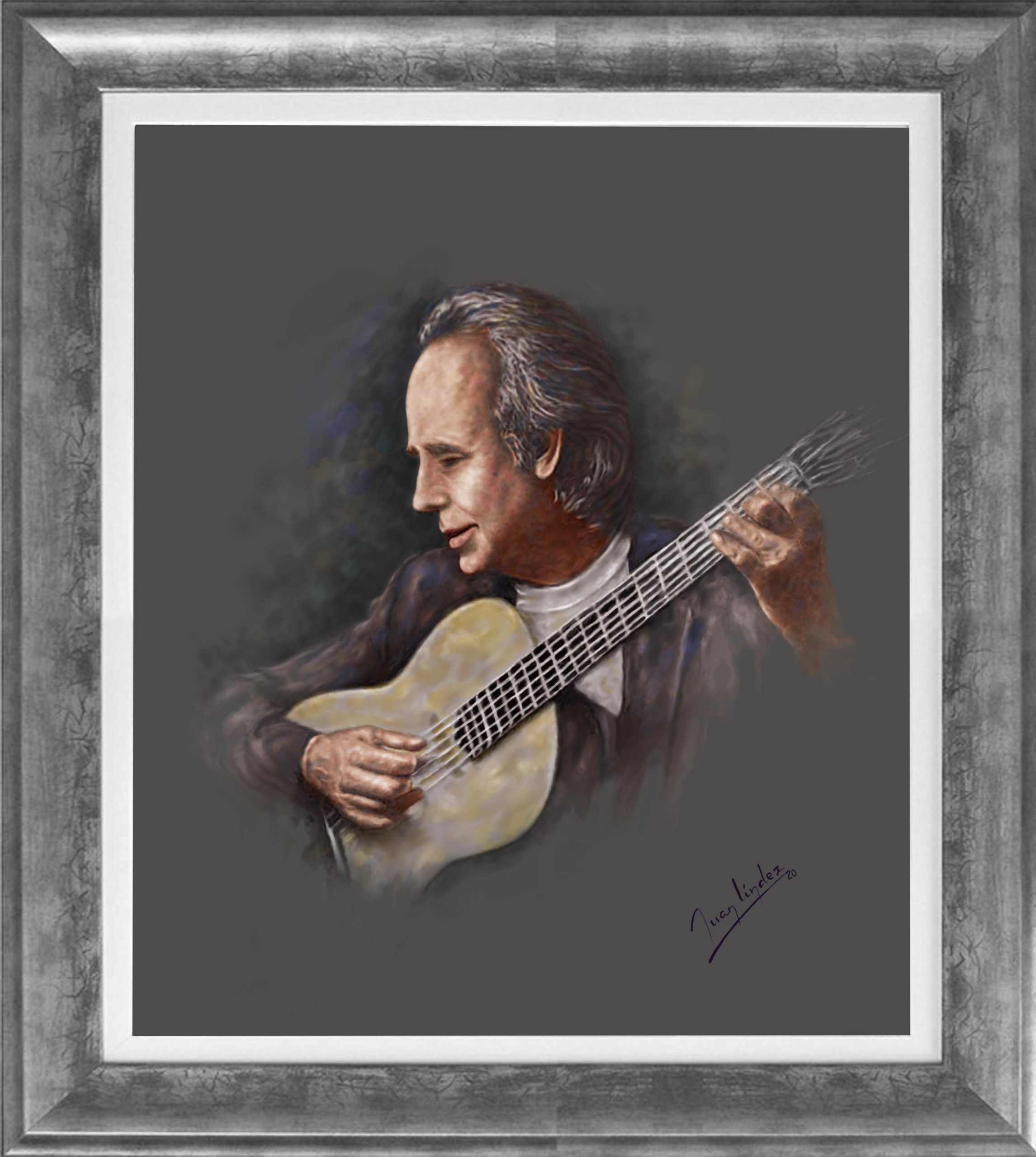 pintura pastel joan manel serrat