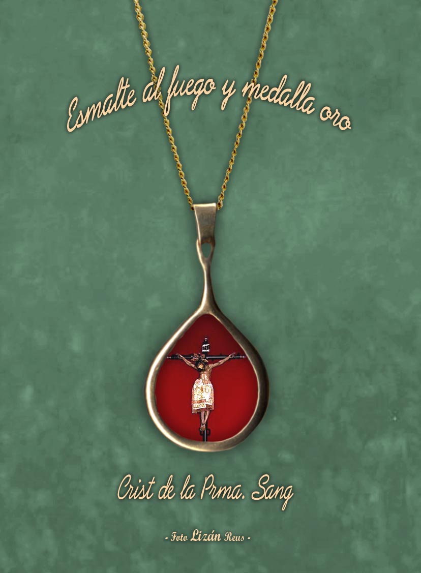 Joya Esmalte al Fuego Sant Crist Purissima Sang de Reus