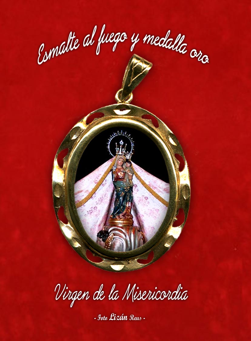 Joya Esmalte al fuego Virgen de Misericordia